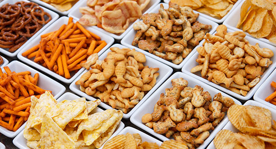 各种各样的小吃食品
