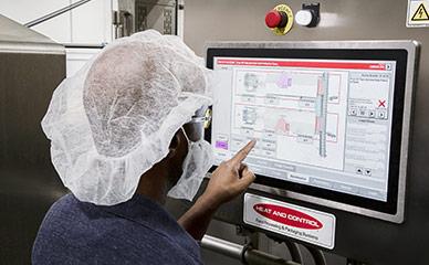 直观控制玉米饼生产设备