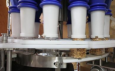 包装机用坚果填充容器