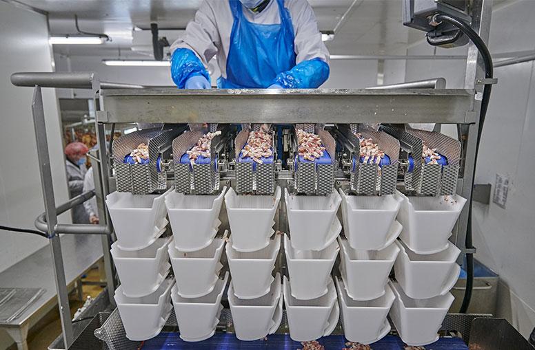 猪肉制品的新鲜食品称重